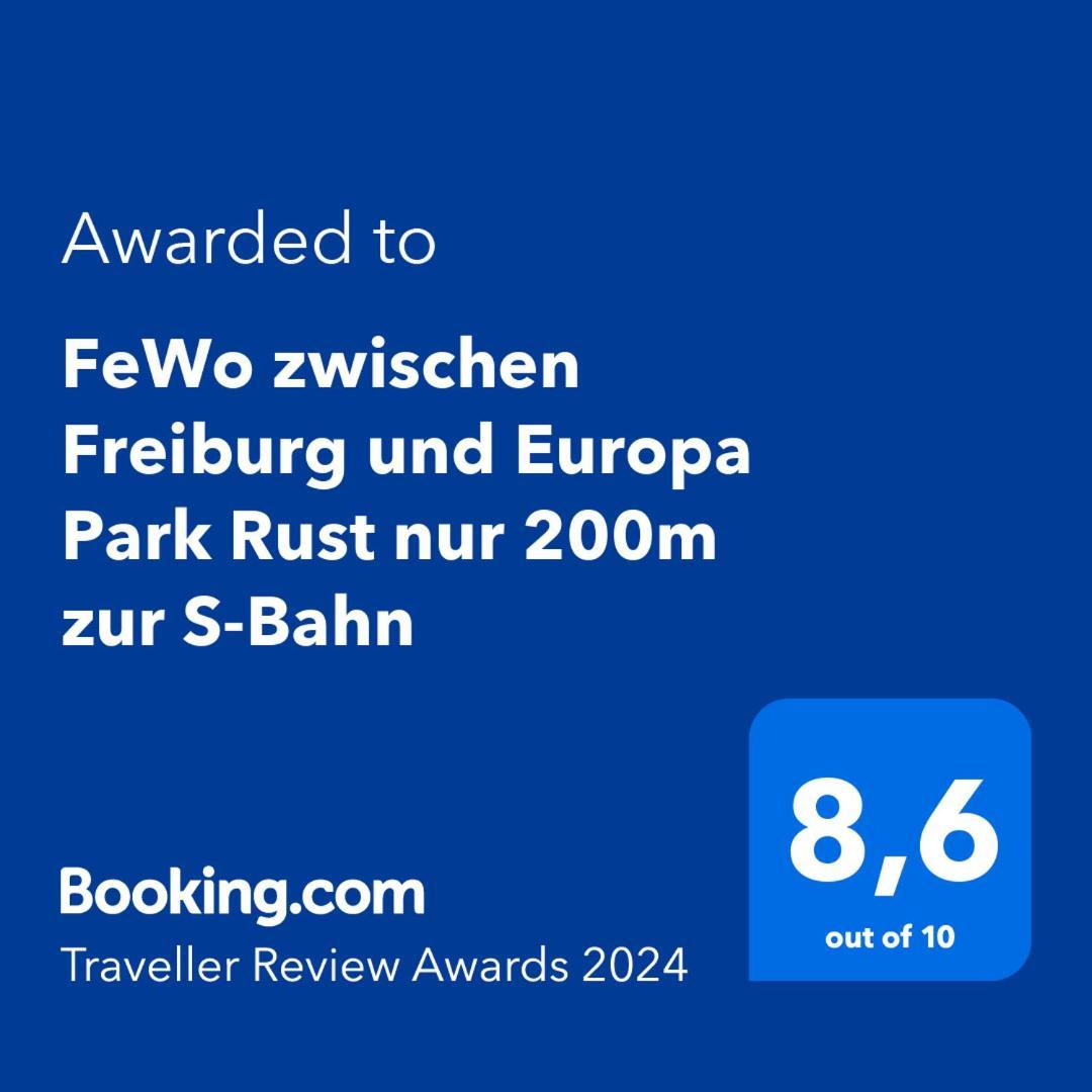 Fewo Zwischen Freiburg Und Europa Park Rust Nur 200M Zur S-Bahn Bahlingen  ภายนอก รูปภาพ